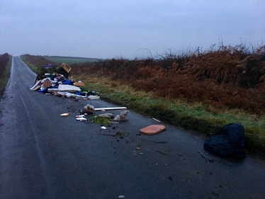 flytipping near Middle Handley